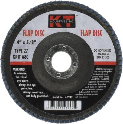 FLAP DISC T29 80G 4" X 5/8"