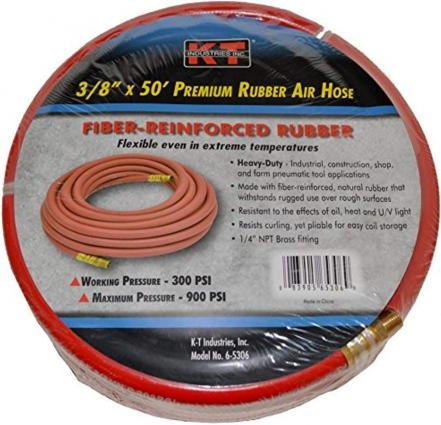 3/8" RUBBER AIR HOSE 50'