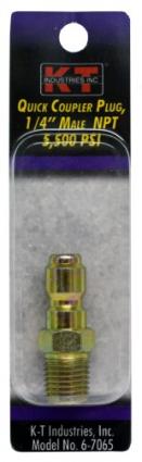 QC PLUG 1/4" M NPT 5500 PSI