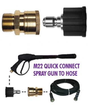 2PC M22 QC KIT - HOSE TO PUMP