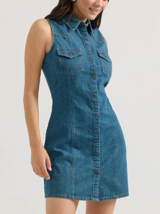 RETRO DENIM SHIRT DRESS