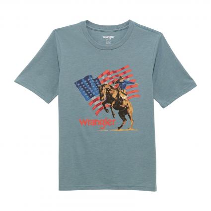 BOYS SS COWBOY FLAG TEE