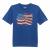 BOYS SS WRANGLER FLAG TEE BLUE