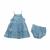 BABY GIRL DRESS DENIM PAISLEY