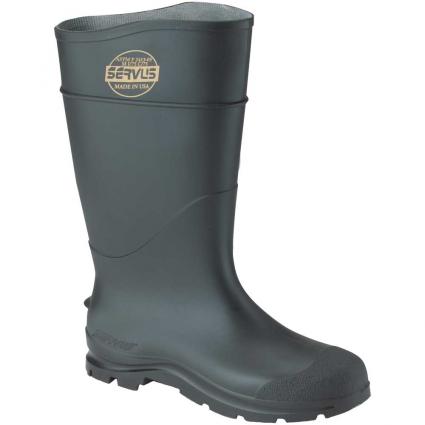 14" BLACK STEEL TOE KNEE BOOT