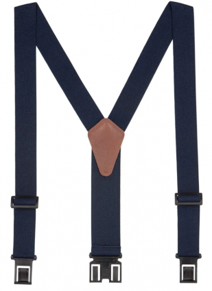 2" NAVY BIG & TALL SUSPENDERS