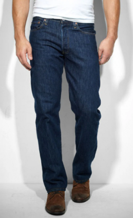 3830 PRE-WASH  BUTTON 501'S
