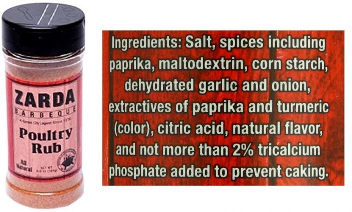 ZARDA POULTRY BBQ RUB