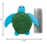 KONG REFILLABLES TURTLE CAT TOY