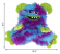 KONG FRIZZLES RAZZLE DOG TOY MED