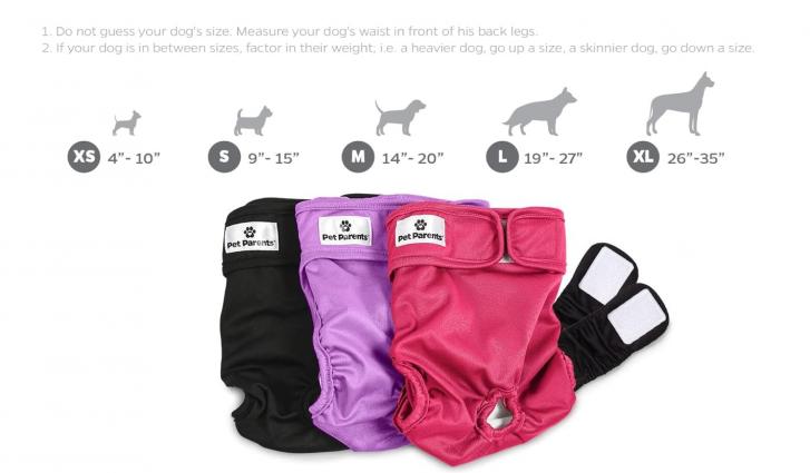 DOG DIAPERS WASHABLE PRINCESS SM