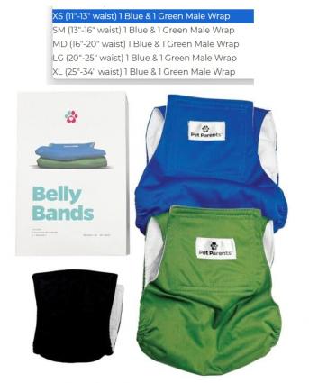 BELLY BANDS WASHABLE 2PK LARGE