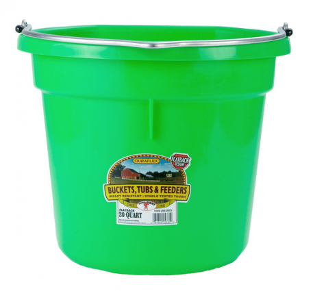 20QT FLAT BACK BUCKET LIME GREEN