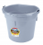 20QT FLAT BACK BUCKET GRAY
