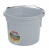 8QT FLAT BACK BUCKET GRAY