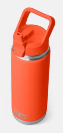 RMBLER 26OZ BTTL C STRAW PAPAYA
