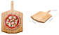 12" WOODEN PEEL & SERVE BOARD