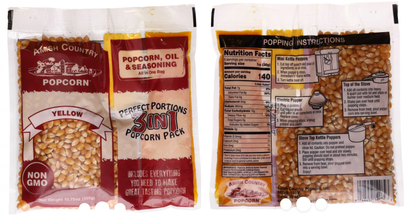 10.75OZ TRI-PACK YELLOW POPCORN