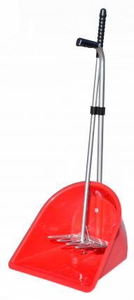 MANURE SCOOP W/RAKE RED