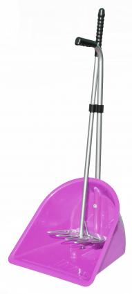 MANURE SCOOP W/RAKE PINK
