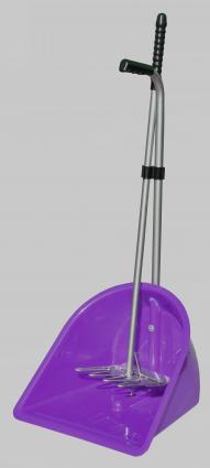 MANURE SCOOP W/RAKE PURPLE