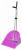 MANURE SCOOP W/RAKE PINK