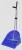 MANURE SCOOP W/RAKE BLUE