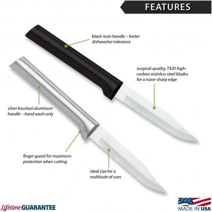 RADA PARING KNIFE RESIN HANDLE