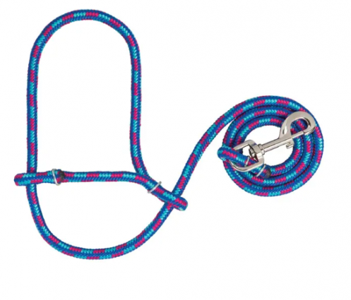 SHEEP HALTER W/SNAP HB/BL/ROSE