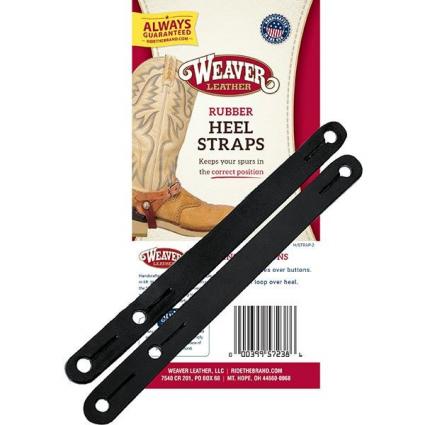 HEEL STRAPS BLACK RUBBER
