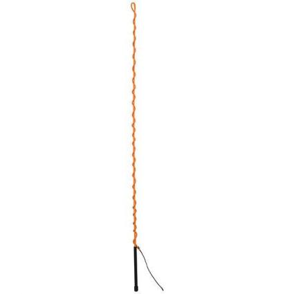 LUNGE WHIP RUBBER HANDLE 65" ORG