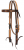 FLORAL TOOLED BROWBAND HEADSTALL