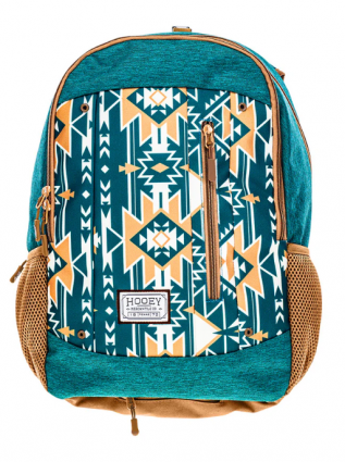 ROCKSTAR BACKPACK TEAL AZTEC