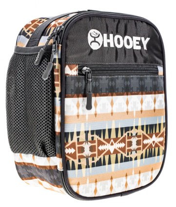 HOOEY LUNCH BOX CHARCOAL AZTEC