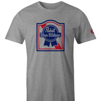 PABST SHORT SLEEVE TEE GREY