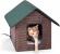 HEATED OUTDOOR KITTY LOG CABIN