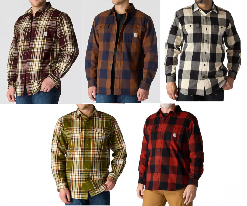 M LseFt HW Flnl LS Pld Shrt