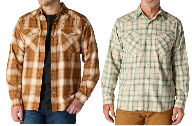 M Mntna RF LS SnpFrnt Pld Shrt