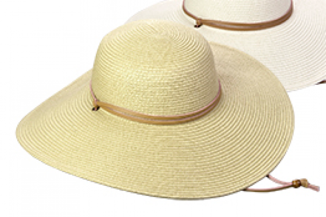 BIG BRIM SUN HAT W/CHINCORD