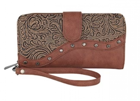 CF WALLET W/WRISTLET TOOLED YOKE