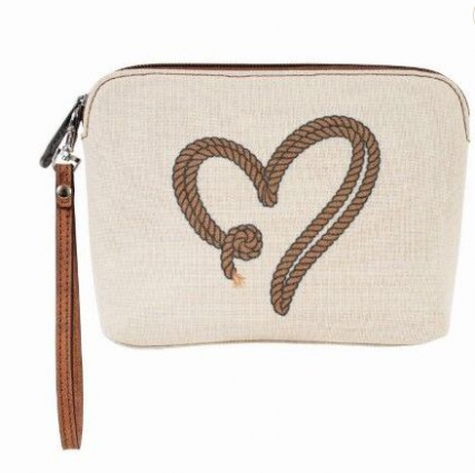 JSTN COSMETIC POUCH CNVS HEART