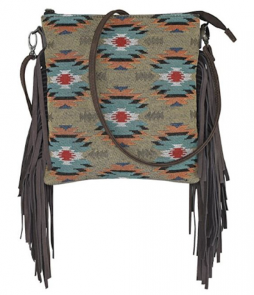 JSTN JACQUARD LG CROSSBODY TAUPE