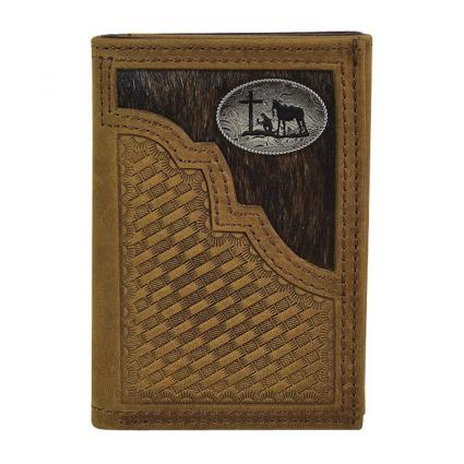JSTN MEN'S TRIFOLD WALLET HAIR