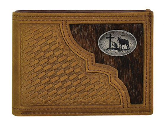 JSTN MEN'S BIFOLD WALLET HAIR