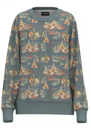 LDS STALLION CREW SWEATSHIRT BLU