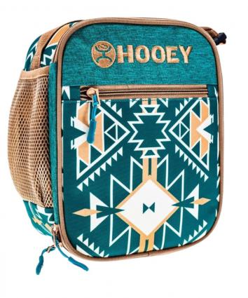 HOOEY LUNCH BOX TEAL AZTEC