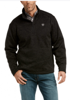 MNS CALDWELL 1/4 ZIP SWTR CHARC
