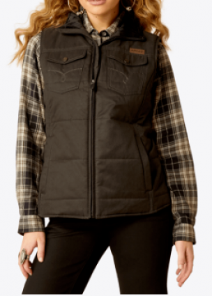 WMS GRIZZLY QUILTED VEST BLACK