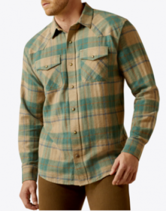 MNS HUXLEE RETRO FIT SHIRT TEAL