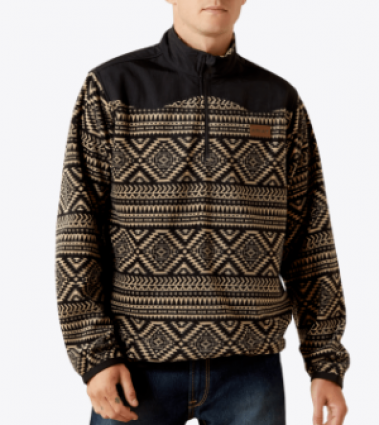 MNS BASIS FLEECE SWEATER BLACK